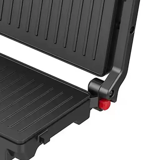 Прижимной контактный электрический гриль Crownberg CB-1081 домашний с антипригарным покрытием 1000Вт Серый - фото 5