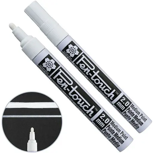 Маркер Pen-Touch на спиртовій основі середній (MEDIUM) 2.0 мм Sakura - фото 1