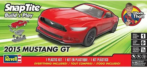 Конструктор Revell 1/25 швидка збірка автомобіль 2015 Mustang GT червоний 11694 - фото 2
