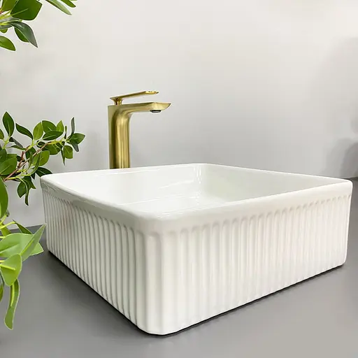 Умивальник VBI Bolzano white накладний VBI-013800, Білий - фото 6