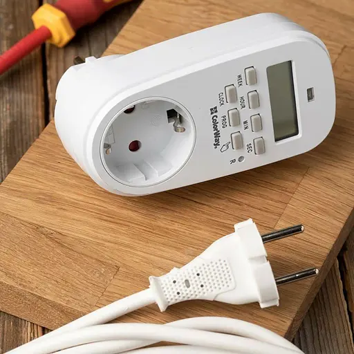 Таймер-розетка СolorWay 16A 3680W електронний тижневий 7D (CW-STE01-7D) - фото 6