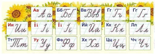 Стрічка прописних літер. Плакат - фото 2