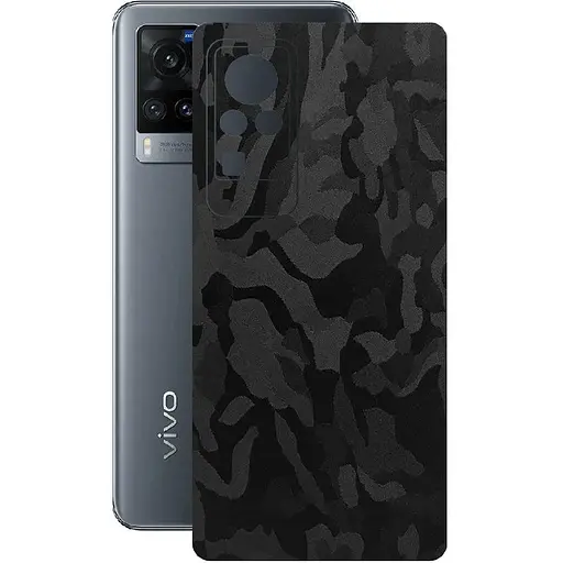 Захисна плівка StatusSKIN для Vivo X60 Pro 5G Корпус Вініл Камуфляж чорний - фото 1