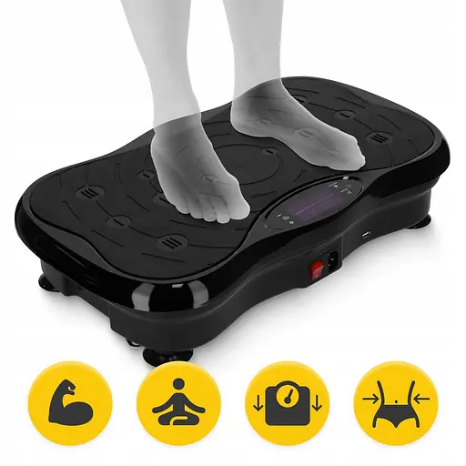 Виброплатформа для тренировок 4FIZJO Ultra+ с пультом и эспандерами Black (P-5905973402873) - фото 7