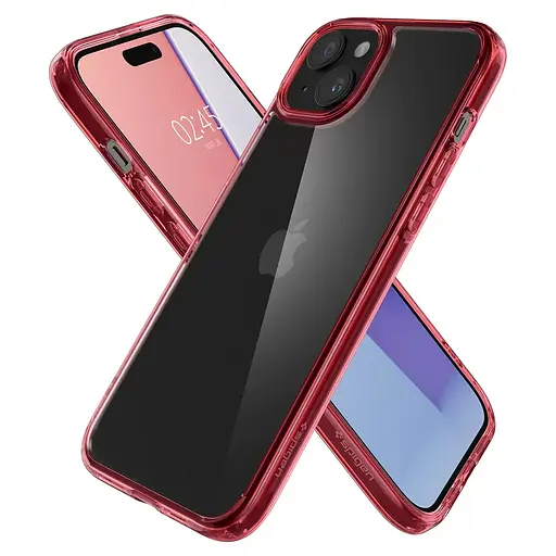 Протиударний прозорий чохол Spigen Ultra Hybrid  для iPhone 15 Red Crystal ACS06794 - фото 9
