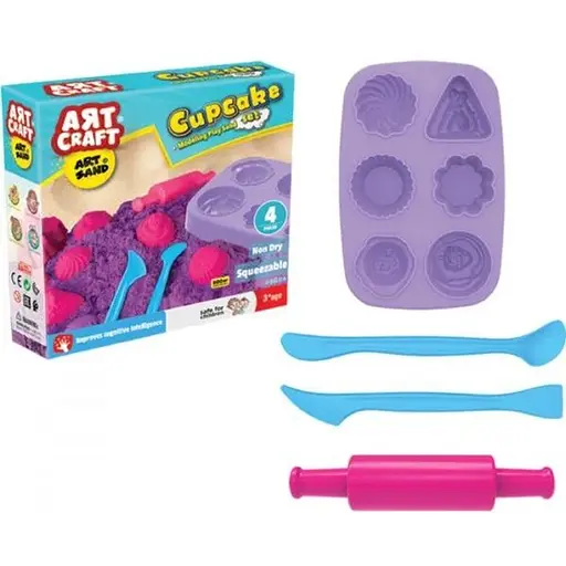 Кінетичний пісок Dede  Art Craft Ліплення кексів 500 г (3624)