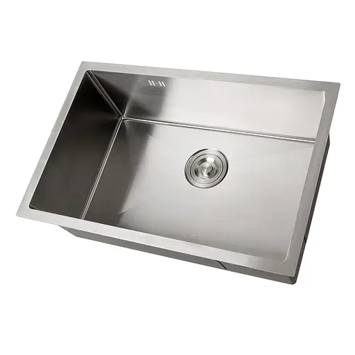 Кухонна мийка з нержавіючої сталі під стільницю Nett NS-6845, Нержавіюча сталь - фото 2