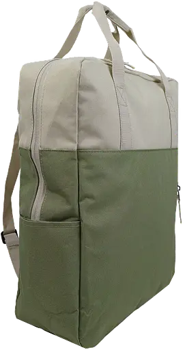 Легкая сумка - рюкзак LS два в одном 15L бежевая с оливковым sum0028841 - фото 5