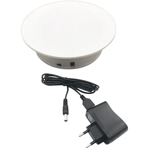 Поворотный стол Heonyirry C366 для предметной съемки и 3D фото диаметр 20 см белый