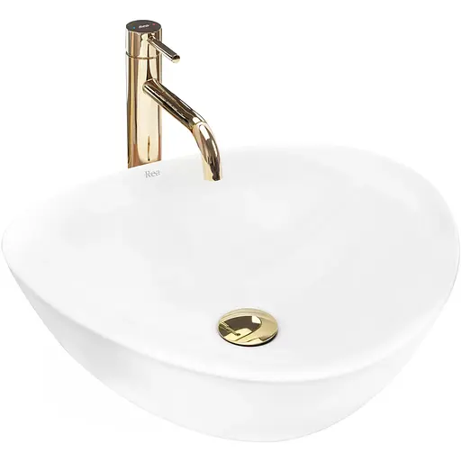 Умивальник Rea Andrea накладний білий REA-U6333, Білий - фото 1