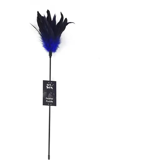 Лоскітка Art of Sex - FeaTher Paddle синя - фото 3