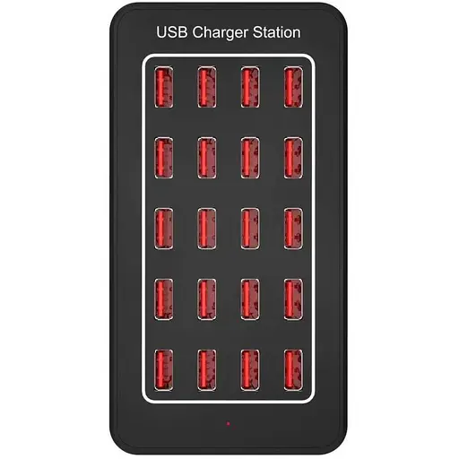 Зарядная станция ILEPO многопортовая на 20 USB портов 100 Вт / сетевое мультизарядное устройство (19013) - фото 2