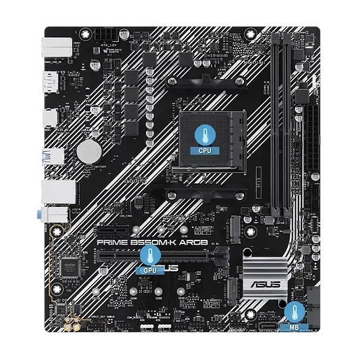 Материнська плата Asus B550M-K Prime Socket AM4 (PRIME B550M-K) - фото 2
