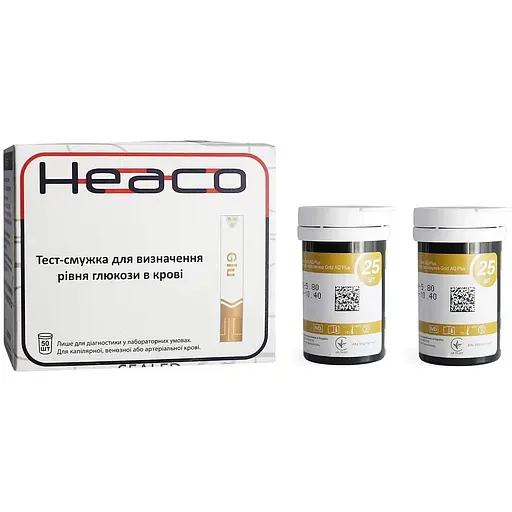 Тест-смужки Heaco Gold AQ Plus 50 шт. - фото 2