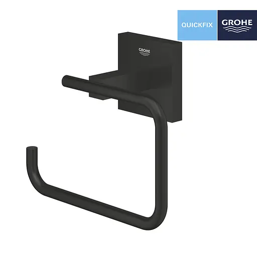 Тримач туалетного паперу Grohe QuickFix Start Cube 409782430 Чорний матовий - фото 3