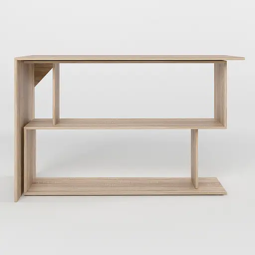 Стіл комп'ютерний поворотний з полицями М-ЗОН Джеко 1200 Сонома (MZN-031032) - фото 3