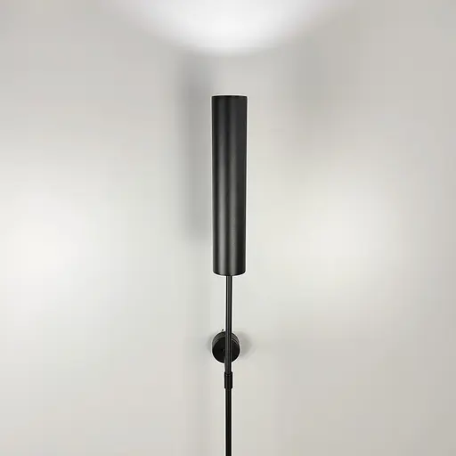 Чорне бра з лаконічним дизайном 126 см | Арт. WJ 025/1200 BK | Line F - фото 3