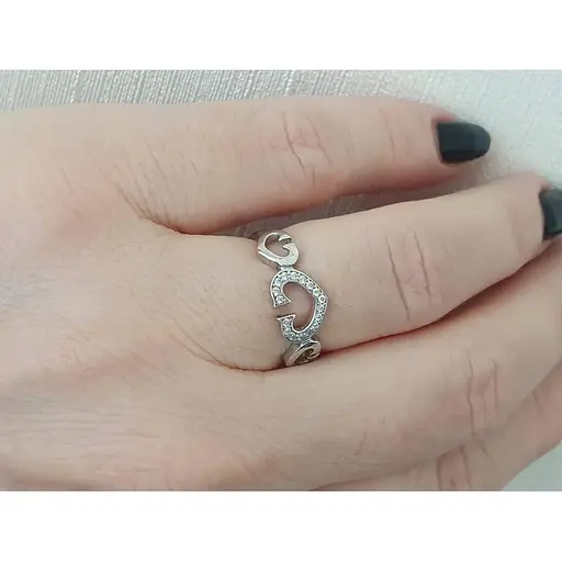 Серебряное кольцо Агни КАНТ с фианитами. 1624/1Р-CZ 17 - фото 2