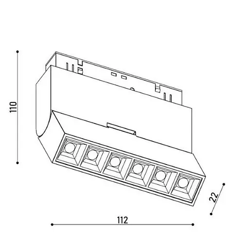 Светильник магнитный трековый KLOODI KDMG-BOOK112 DL 6W 4K BK - фото 2