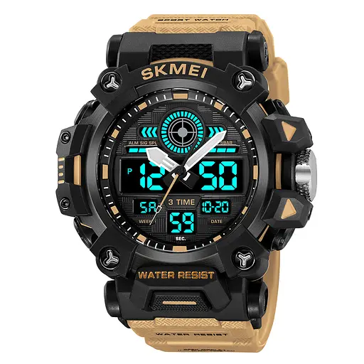 Наручний годинник чоловічий 2226KH Khaki Skmei acs0030136 - фото 2