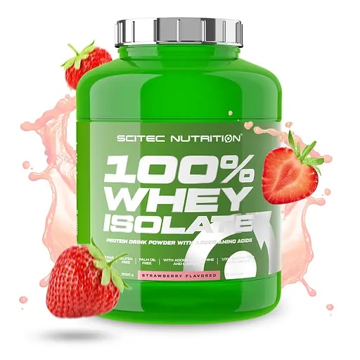 Протеин Scitec Nutrition Whey Isolate strawberry 1.816 кг - фото 2