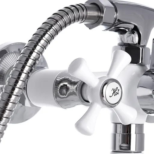 Змішувач для ванни Mixxus Omega 140 white MI2768 Білий матовий - фото 2