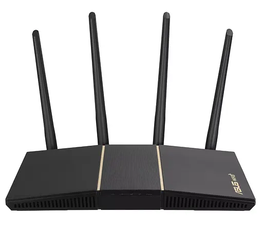 Роутер Asus RT-AX57, Black, WiFi 6 (2.4GHz до 574 MB/s / 5GHz до 2402 MB/s), 4xGLan, 1xGWan, 4 дводіапазонні антени - фото 2