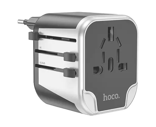 Перехідник на всі розетки Hoco AC5 зарядний пристрій - фото 5