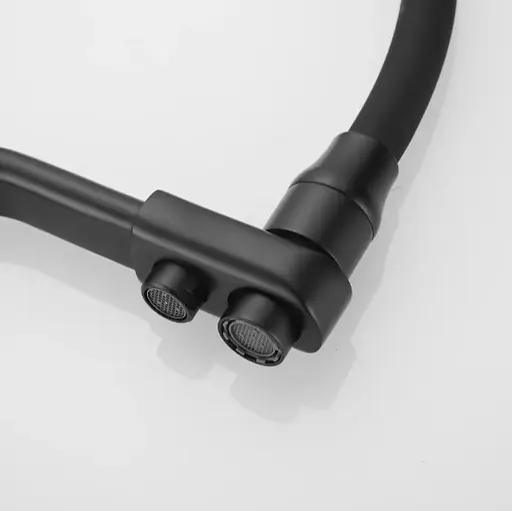 Змішувач для кухні Wezer з підлкюченням до фільтру INX4A-08-BLACK - фото 5