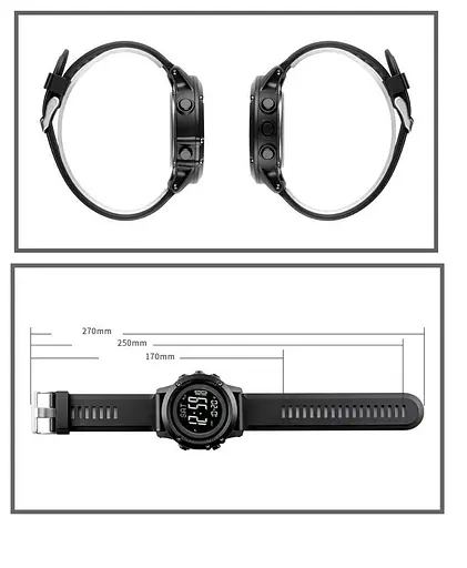 Смарт-часы Skmei 1793 Black, 1793BK (17170) - фото 7