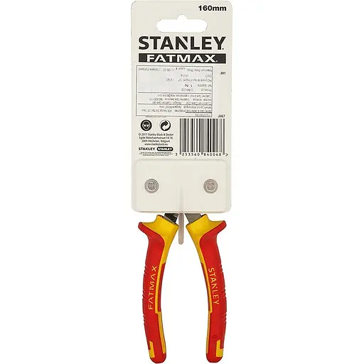 Плоскогубці електрика Stanley MaxSteel VDE 1000V з видовженими губками ізольовоні 160 мм (0-84-006) - фото 9
