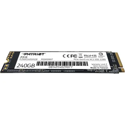 SSD диск Patriot P310 240G NVMe PCIe Gen3x4 M.2 2280 - фото 4