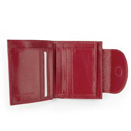 Гаманець жіночий шкіряний маленький Las Fernando 110-103 А червоний - фото 6