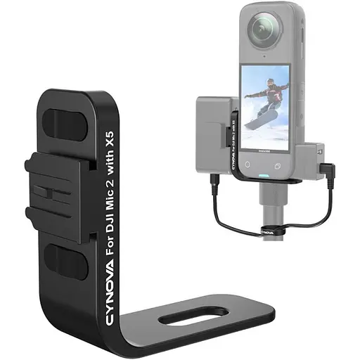 Крепление Cynova C-X5-CS02 для приемника DJI Mic 2 на экшн-камеры Insta360 X5 (142735)