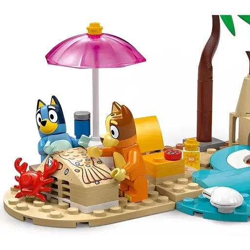 Конструктор LEGO Bluey Пляж и семейная поездка на автомобили Блуи 133 детали (11202) - фото 5