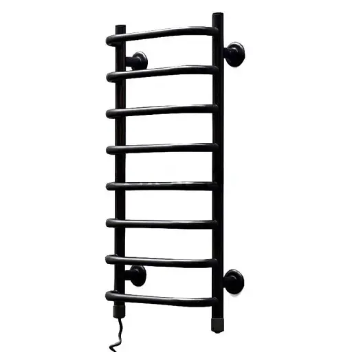 Рушникосушка електрична Теплий світ Слім з регулятором 710х365 мм Чорний 30412 - фото 1