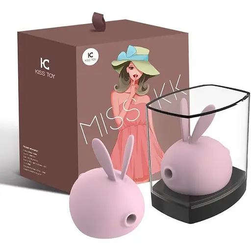 Вакуумный стимулятор с вибрацией KisToy Miss KK Pink - фото 5