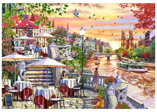 Пазл Castorland Романтический городской закат 1000 эл. (C-104956) - фото 2