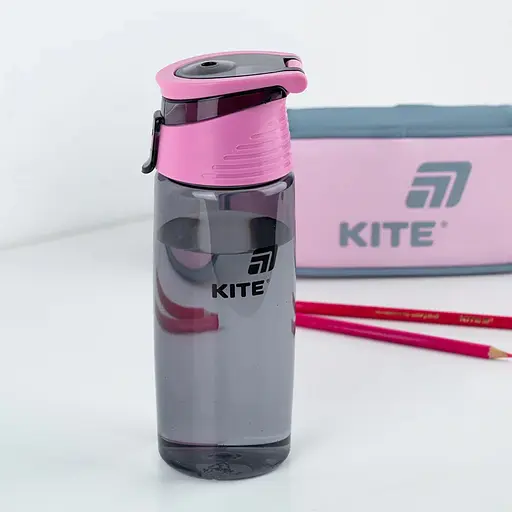 Бутылочка для воды Kite 550 мл серая (K25-401-1) - фото 3