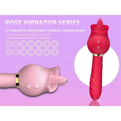 Двосторонній вібратор для жінок з силікону 24 режими вібрації 11 см рожевий - фото 3