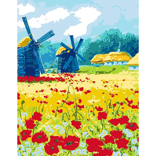 Картина за номерами Rosa Start Рідне село 35x45 см в коробці