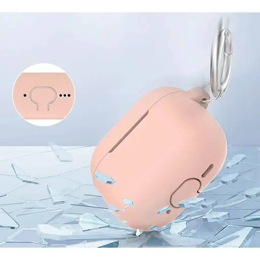 Чехол AhaStyle Colorful Silicone Case для AirPods 4 Pink [133815] - фото 4