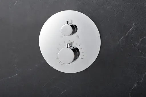 Душова система прихованого монтажу з термостатом Imex Monza хром GTM039, Хром - фото 3