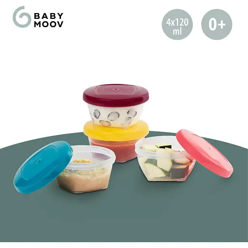 Набір контейнерів для їжі Babymoov Babybols 120 мл x 4 шт. (A004307) - фото 3