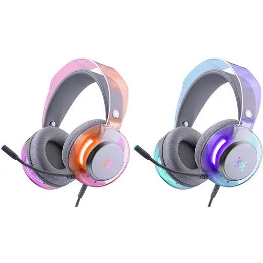 Гарнітура Defender Glitch, USB, RGB, 2м, White - фото 9