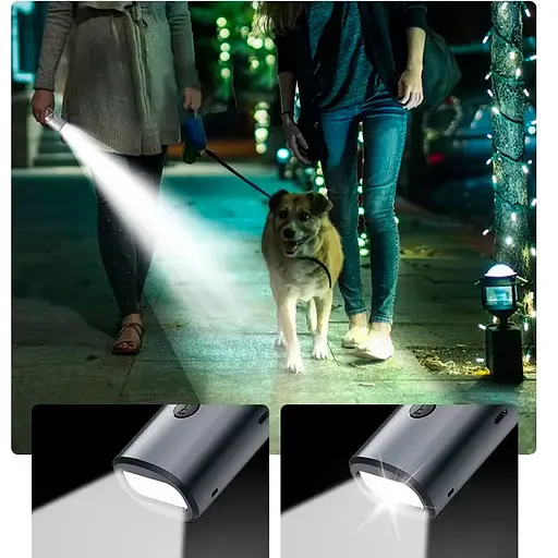 Ультразвуковий відлякувач собак з акумулятором ліхтариком Р10 з випромінювачами і дальністю до 15 м Grey (18566) - фото 8