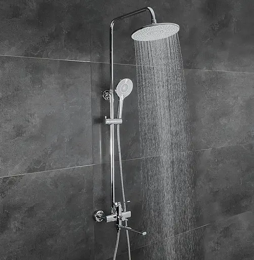 Душова система Frap з виливом хром F2467, Хром - фото 2