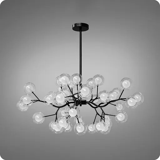 Люстра подвесная 517 Dlight на 45 ламп Чорный (01964) - фото 2