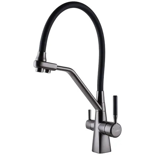 Смеситель для кухни под осмос Globus Lux GLLR-0700-L-11-01 000024668 Графит - фото 1