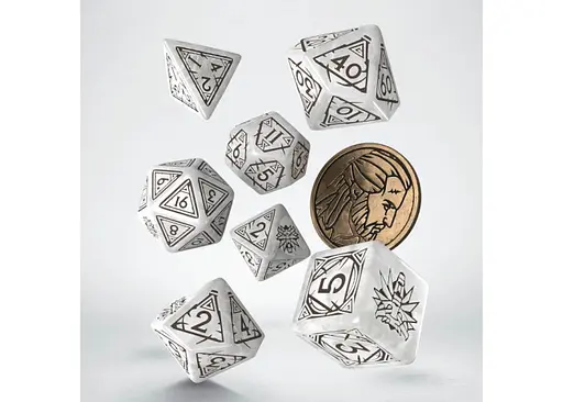 Набір кубиків The Witcher Dice Set. Geralt - The White Wolf , 7 шт. (SWGE01) - фото 2